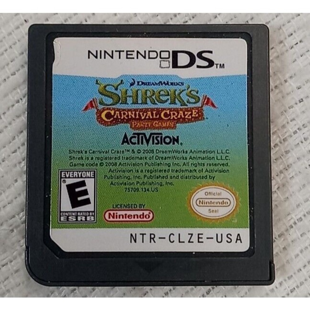 Shreks Carnival Craze Party Games Carnival (Nintendo DS, 2008)